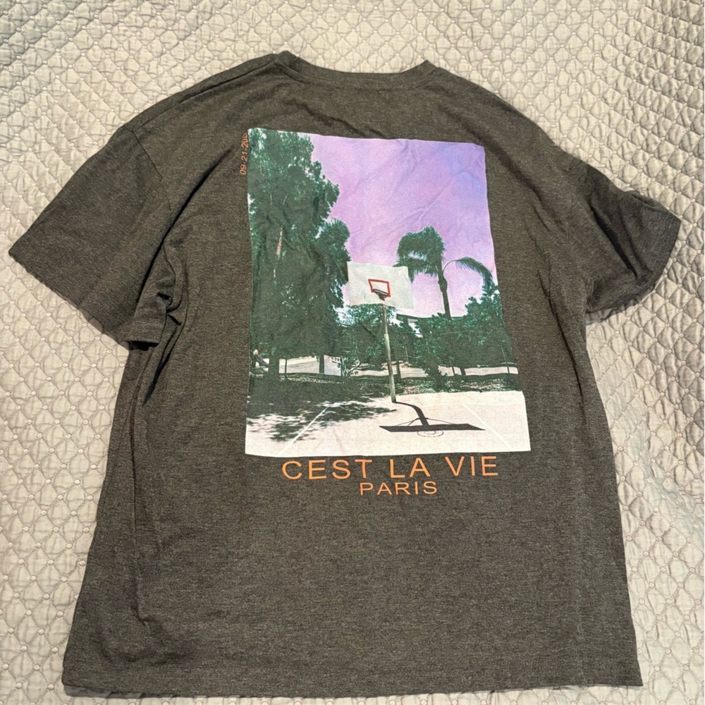 SHEIN Charcoal Gray Tee